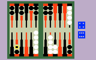 ABPA Backgammon back cover for Intellivision